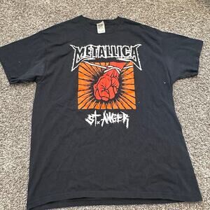 FRUIT OF THE LOOM Men's Metallica St. Anger T-Shirt Size XL In Black